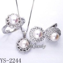 Factory Direct Sale Fashion Jewellery Pearl Set 925 Silver (YS-2240)